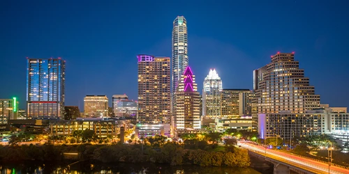 Austin skyline at night