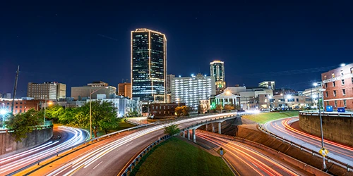 Night view of Fort Worth, Texas